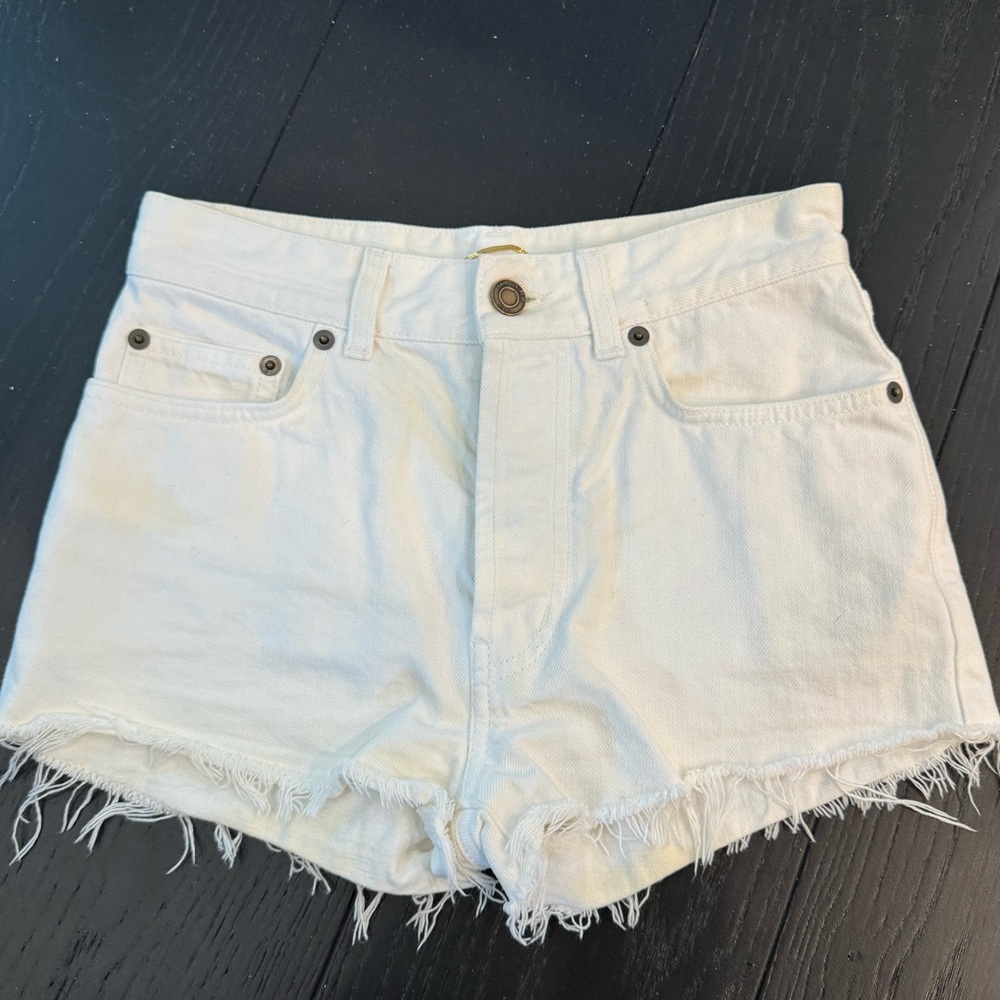 Saint Laurent White Shorts - Women’s 25(runs small)